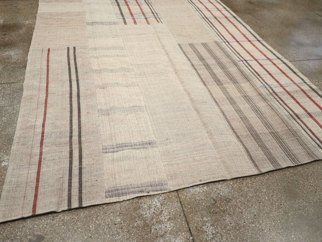 Vintage Turkish Flatweave Kilim Room Size Carpet, No.31285 - Gsblank