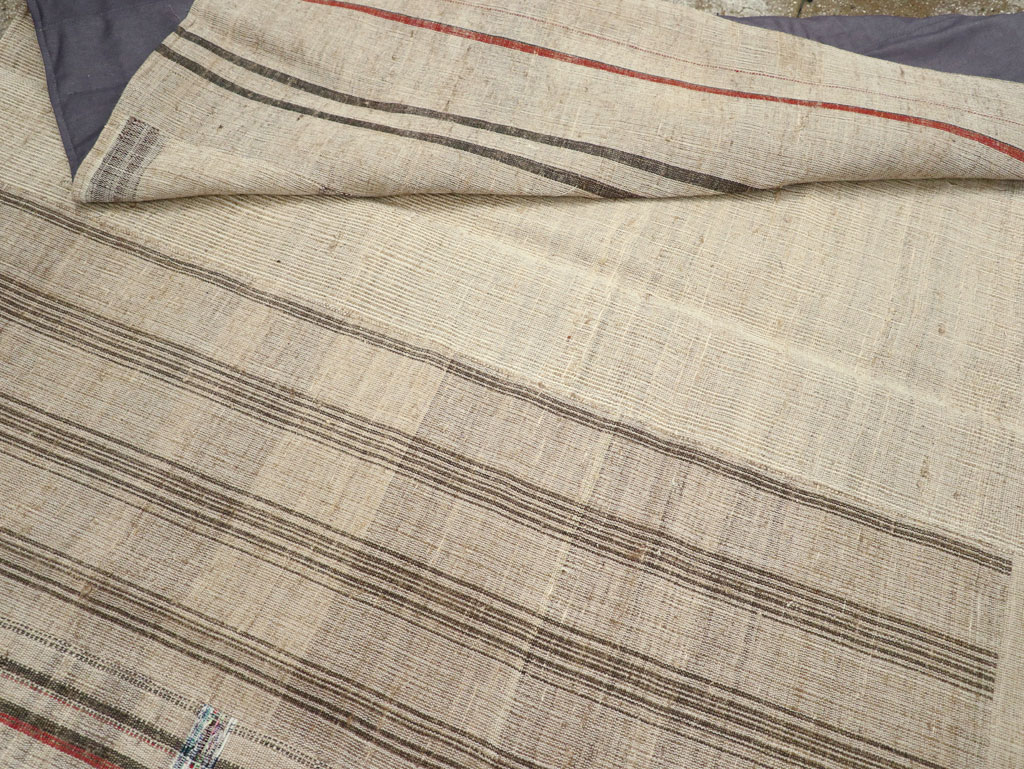 Vintage Turkish Flatweave Kilim Room Size Carpet, No.31285 - Gsblank