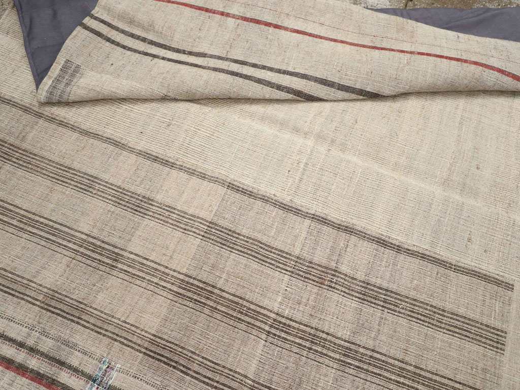 Vintage Turkish Flatweave Kilim Room Size Carpet, No.31285 - Gsblank