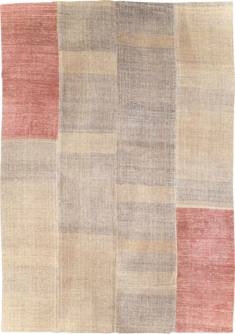 Vintage Turkish Flatweave Kilim Room Size Carpet, No.31289 - Gsblank