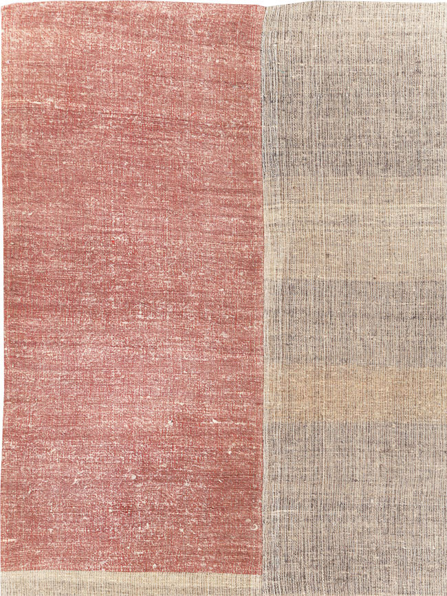 Vintage Turkish Flatweave Kilim Room Size Carpet, No.31289 - Gsblank