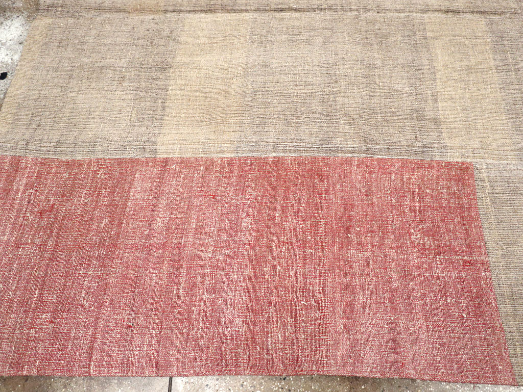 Vintage Turkish Flatweave Kilim Room Size Carpet, No.31289 - Gsblank