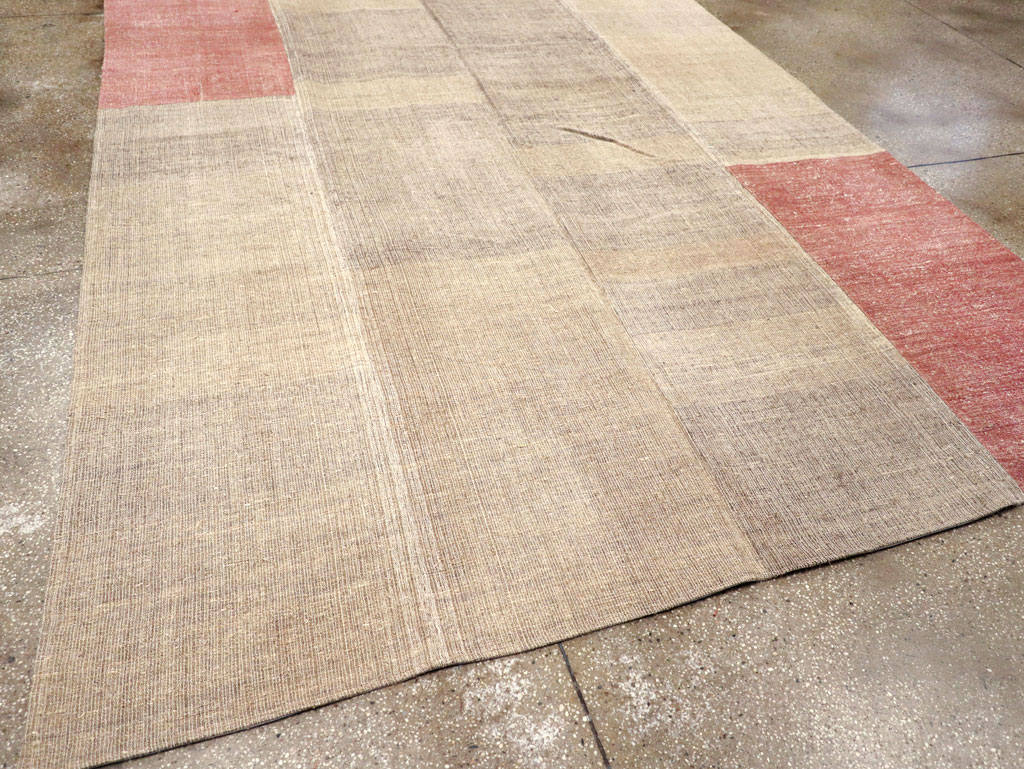 Vintage Turkish Flatweave Kilim Room Size Carpet, No.31289 - Gsblank