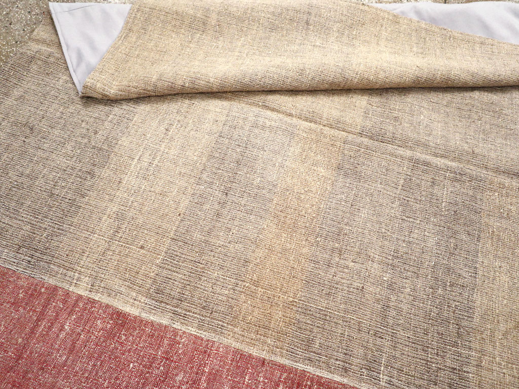 Vintage Turkish Flatweave Kilim Room Size Carpet, No.31289 - Gsblank