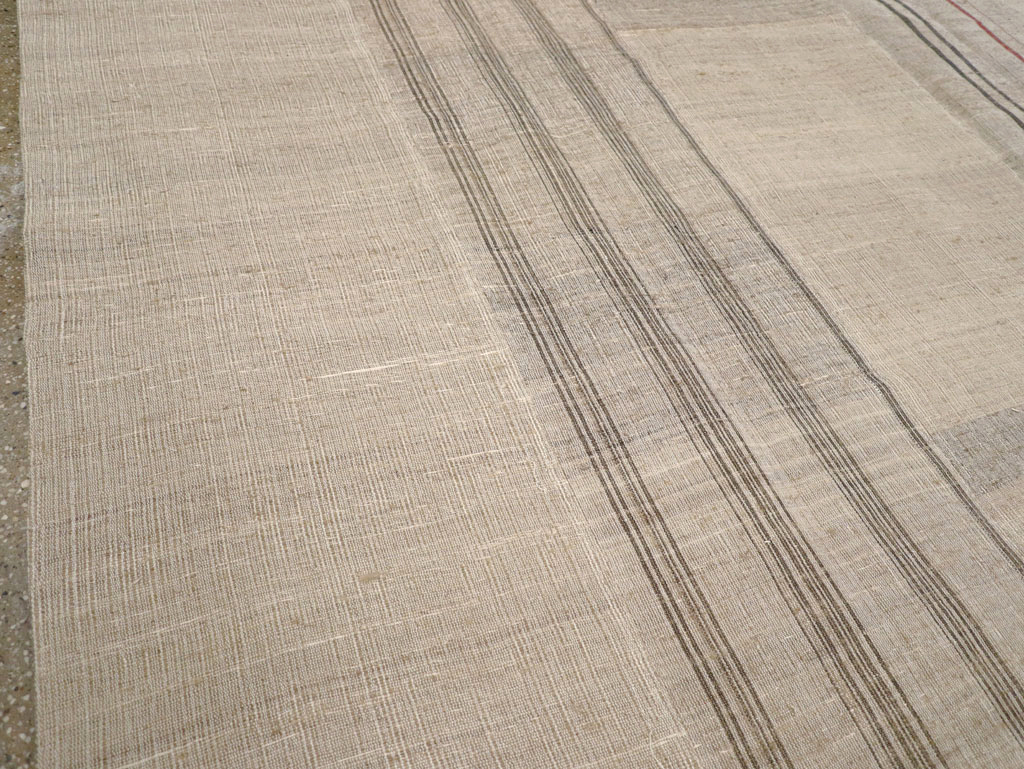 Vintage Turkish Flatweave Kilim Room Size Carpet, No.31290 - Gsblank