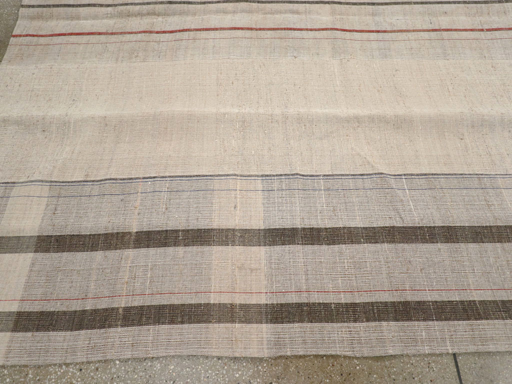 Vintage Turkish Flatweave Kilim Room Size Carpet, No.31290 - Gsblank