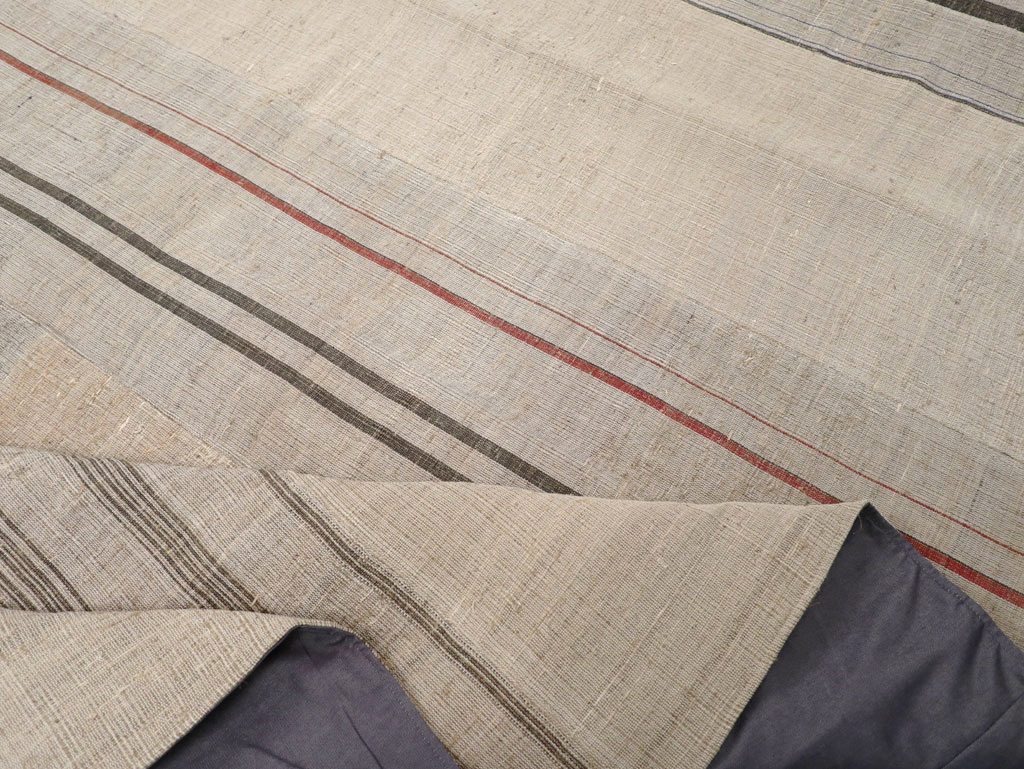 Vintage Turkish Flatweave Kilim Room Size Carpet, No.31290 - Gsblank