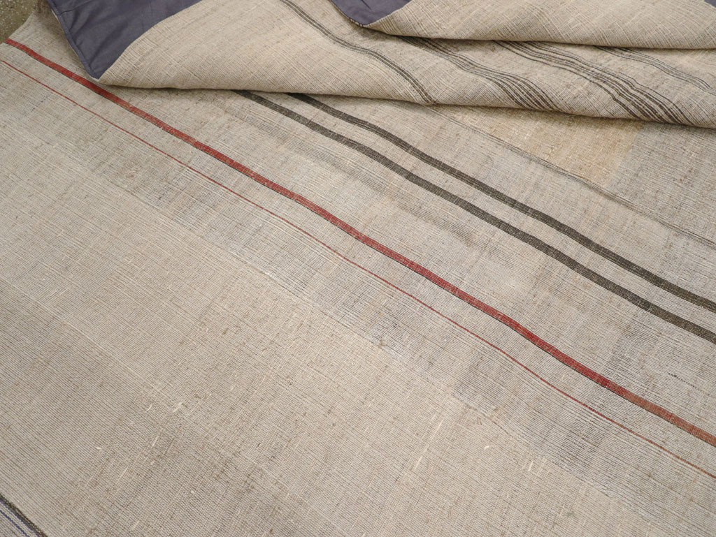 Vintage Turkish Flatweave Kilim Room Size Carpet, No.31290 - Gsblank