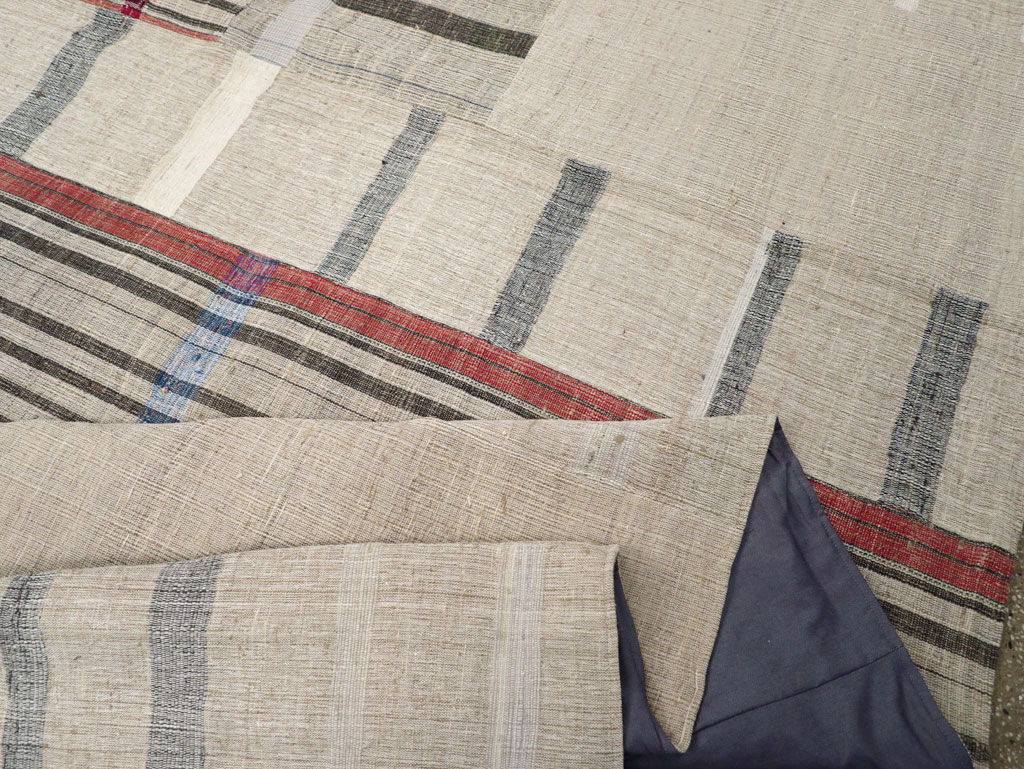 Vintage Turkish Flatweave Kilim Room Size Carpet, No.31297 - Gsblank