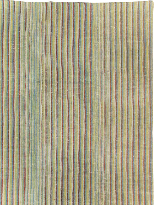 Vintage Turkish Flatweave Kilim Room Size Carpet, No.31299 - Gsblank