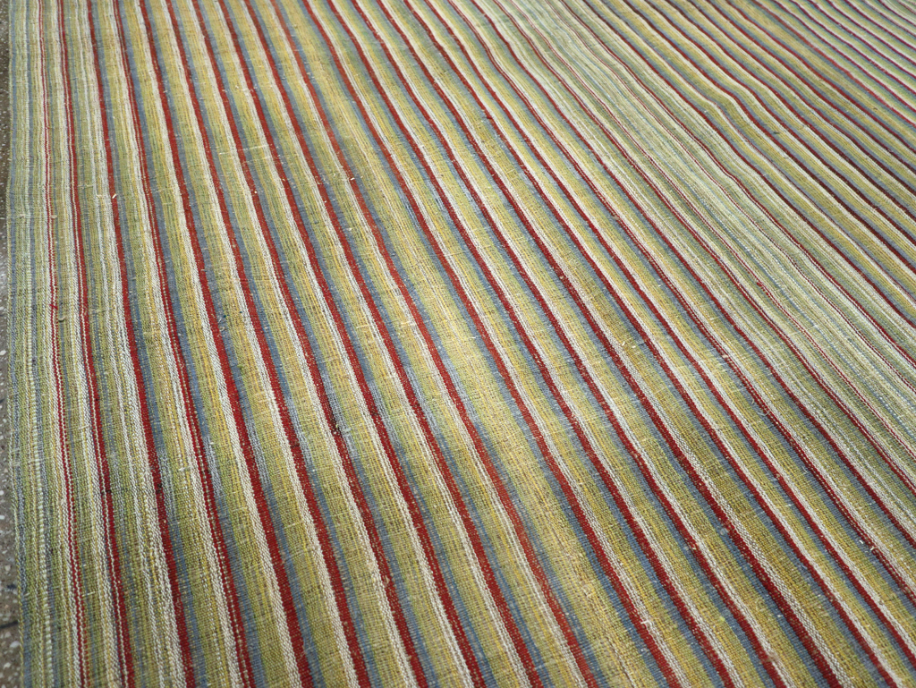 Vintage Turkish Flatweave Kilim Room Size Carpet, No.31299 - Gsblank