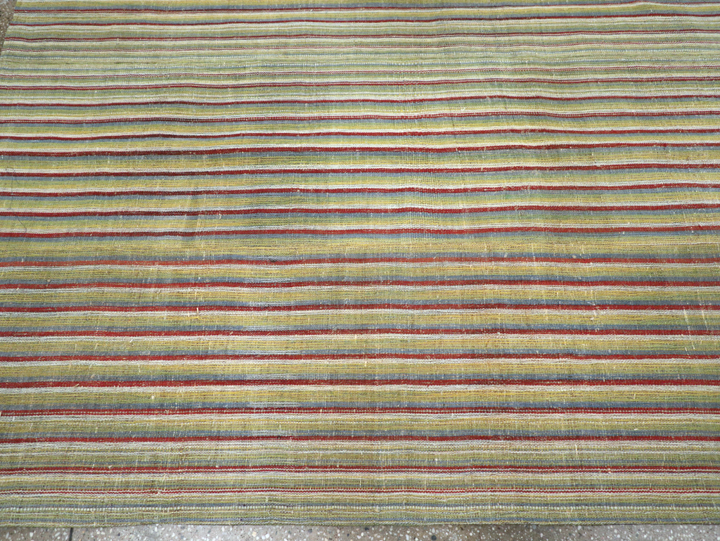 Vintage Turkish Flatweave Kilim Room Size Carpet, No.31299 - Gsblank