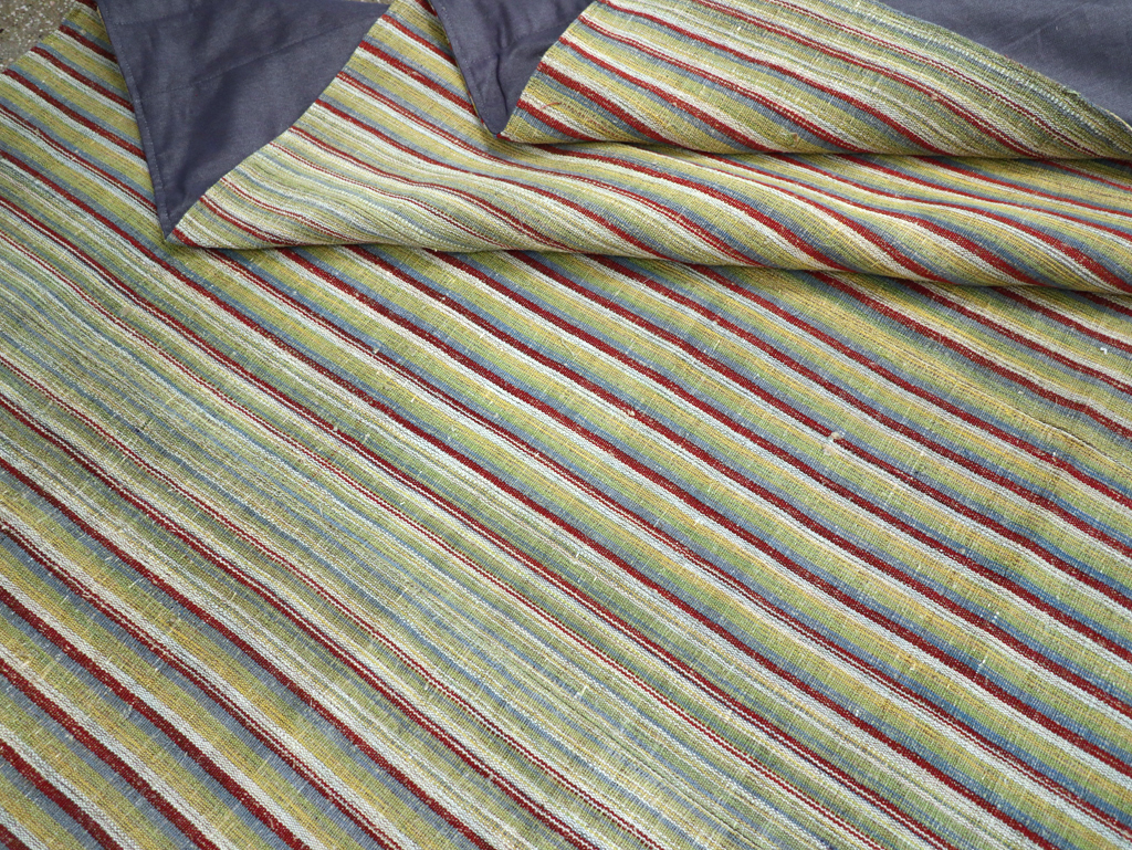 Vintage Turkish Flatweave Kilim Room Size Carpet, No.31299 - Gsblank