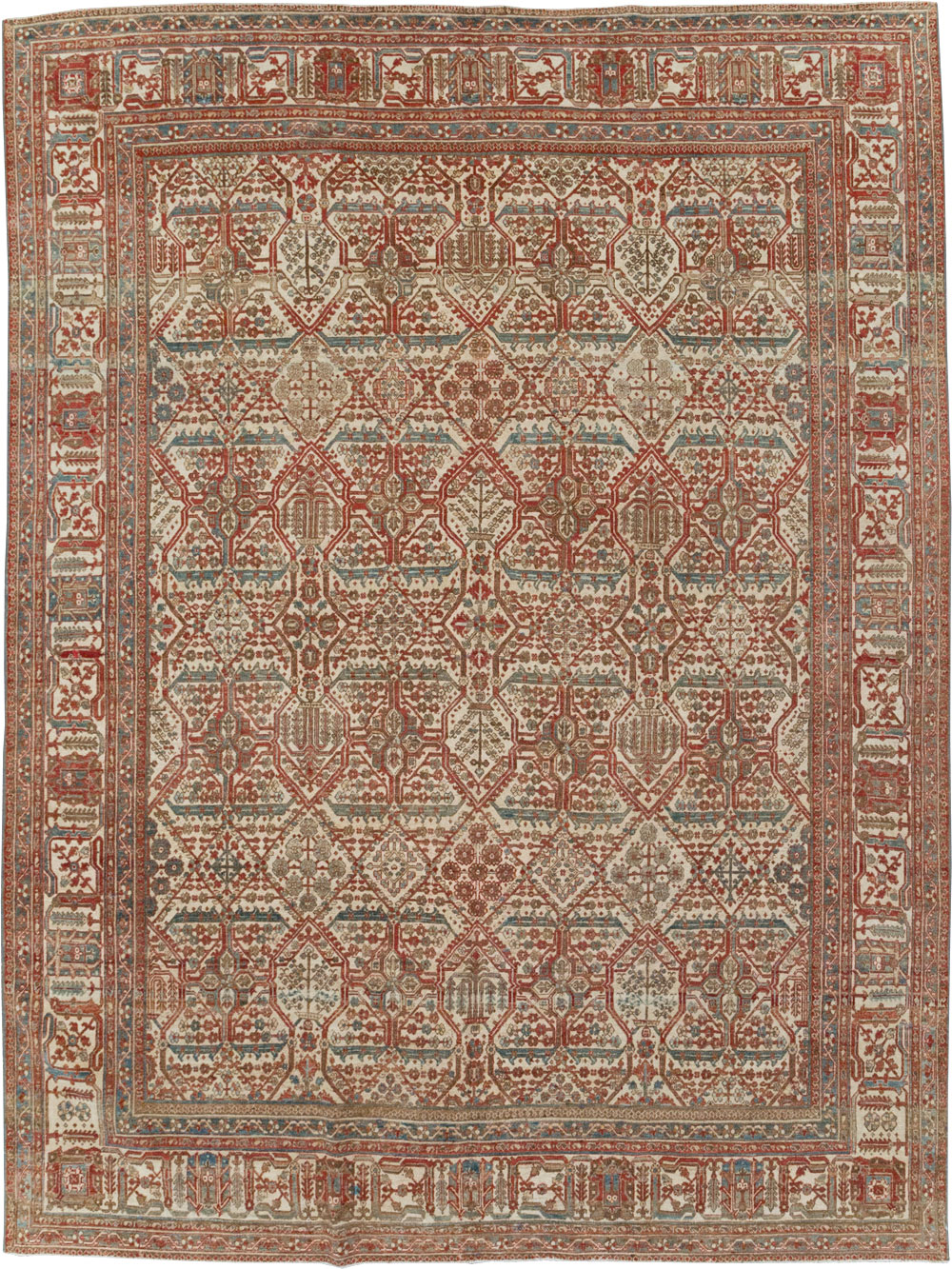 Antique Persian Joshegan Small Room Size Carpet, No.31305 - Gsblank