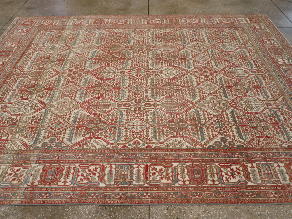Antique Persian Joshegan Small Room Size Carpet, No.31305 - Gsblank