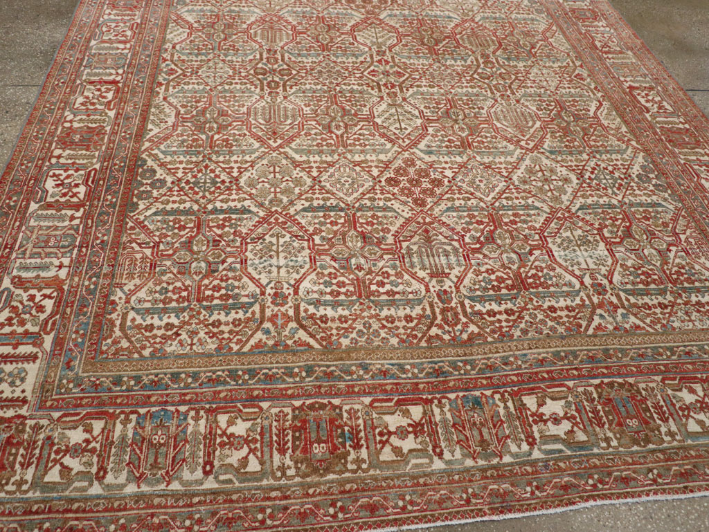 Antique Persian Joshegan Small Room Size Carpet, No.31305 - Gsblank