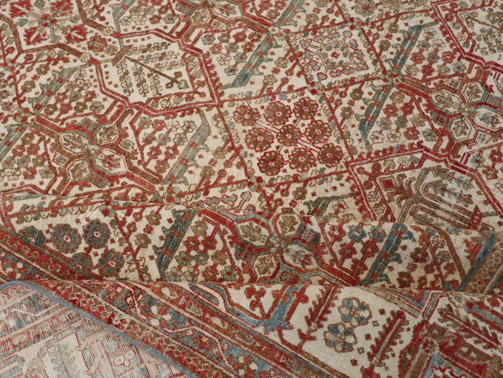 Antique Persian Joshegan Small Room Size Carpet, No.31305 - Gsblank
