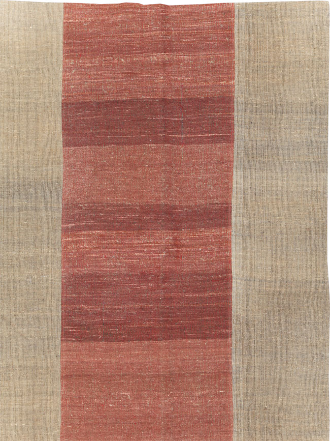 Vintage Turkish Flatweave Kilim Room Size Carpet, No.31306 - Gsblank