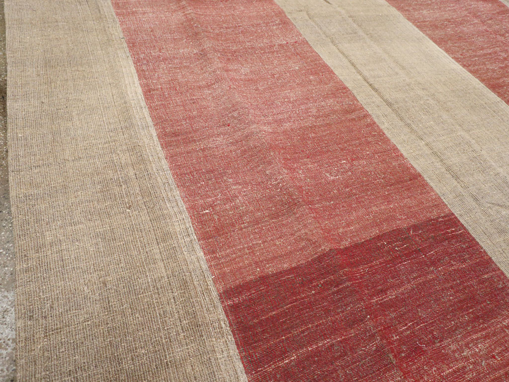 Vintage Turkish Flatweave Kilim Room Size Carpet, No.31306 - Gsblank
