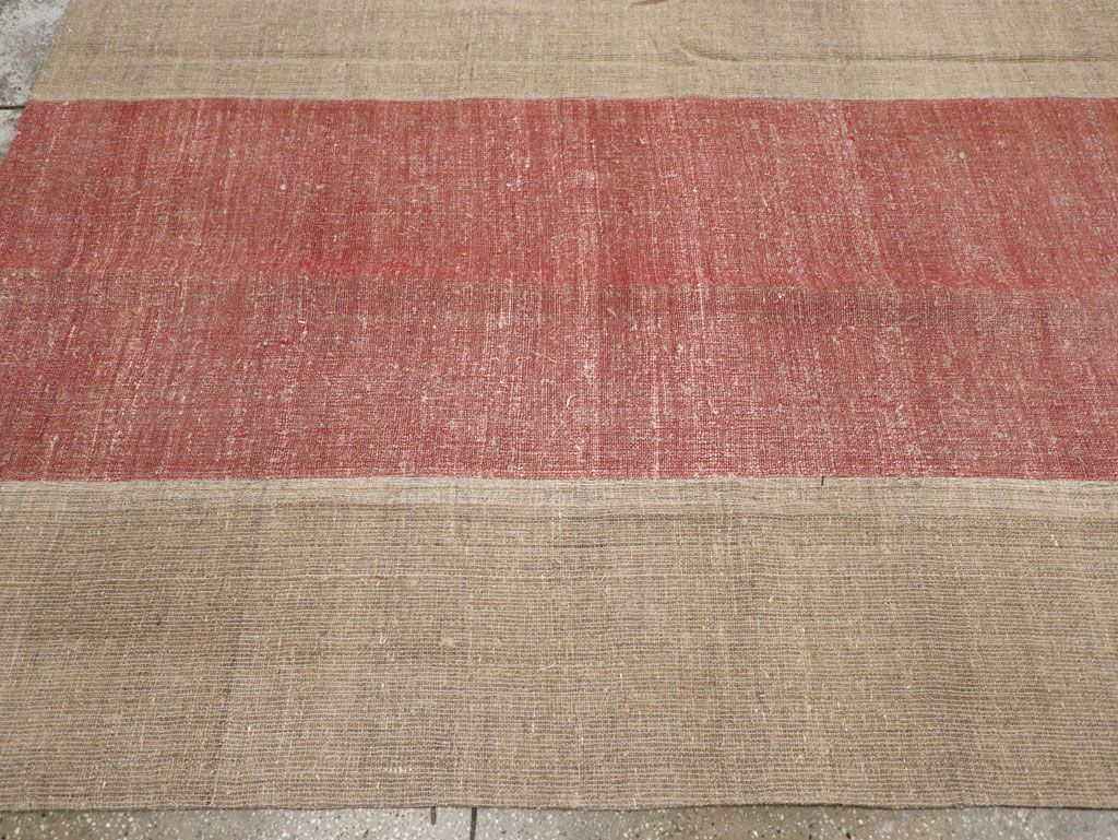Vintage Turkish Flatweave Kilim Room Size Carpet, No.31306 - Gsblank