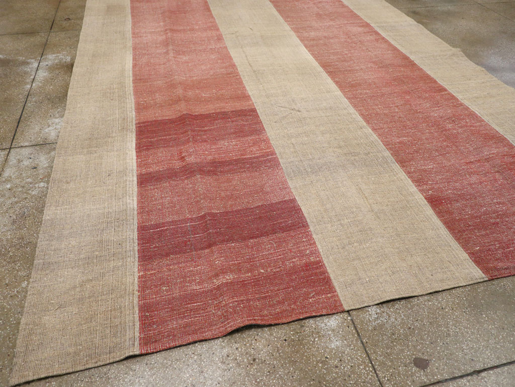 Vintage Turkish Flatweave Kilim Room Size Carpet, No.31306 - Gsblank