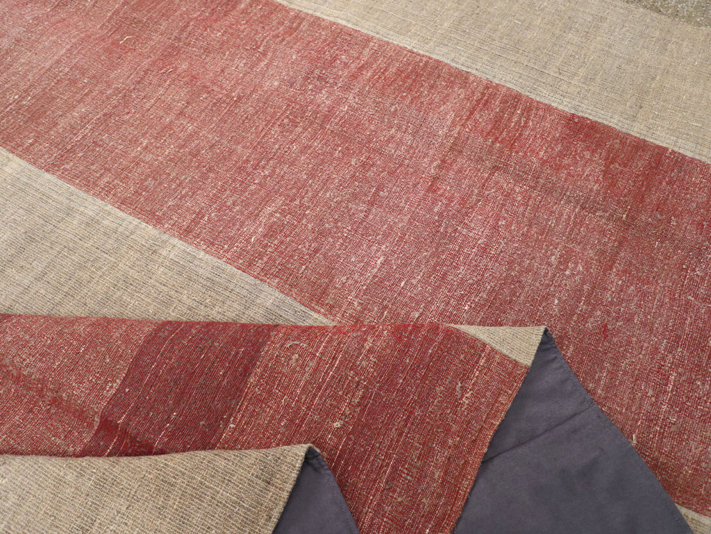 Vintage Turkish Flatweave Kilim Room Size Carpet, No.31306 - Gsblank