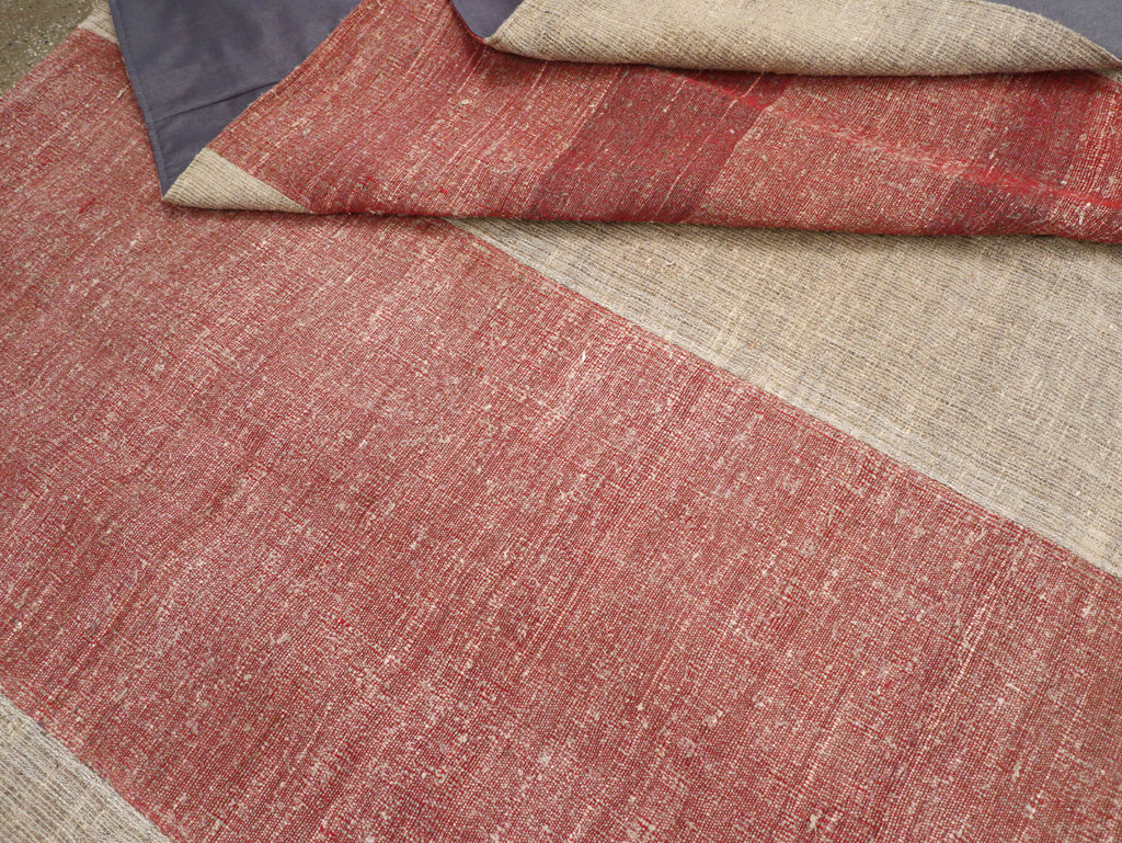 Vintage Turkish Flatweave Kilim Room Size Carpet, No.31306 - Gsblank