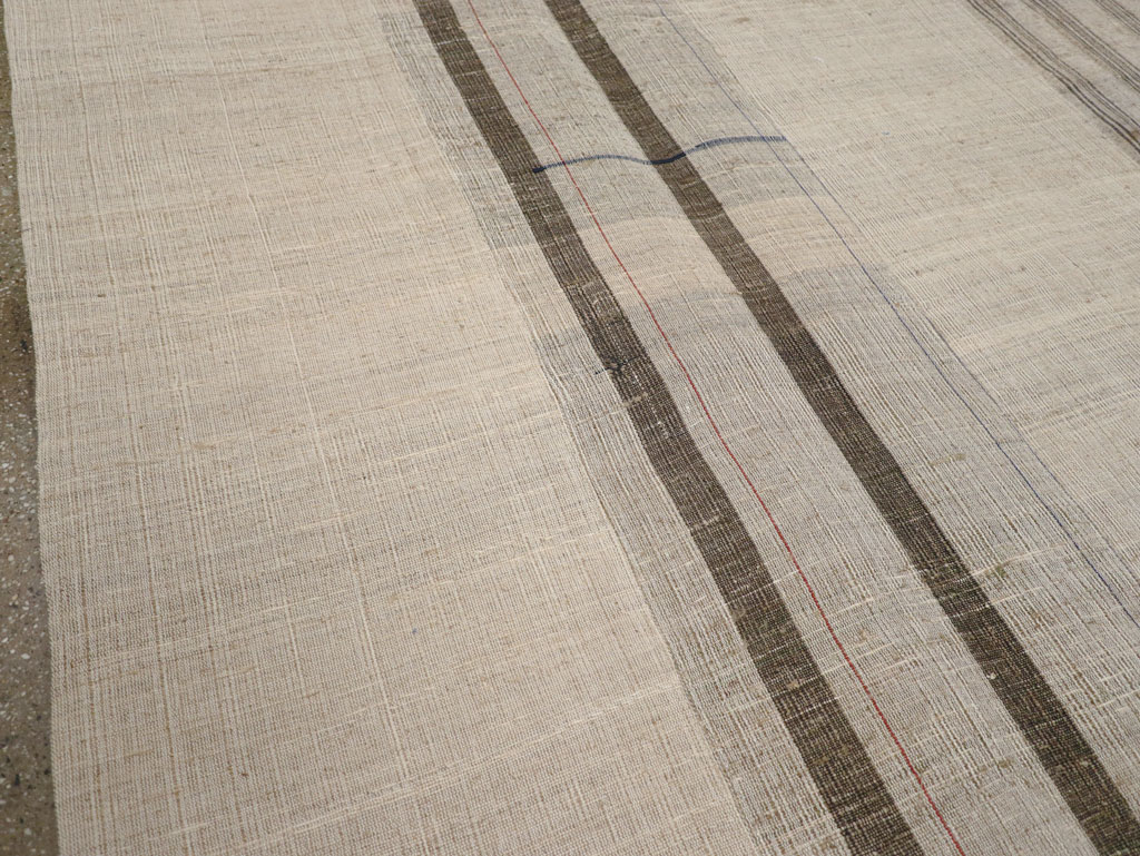 Vintage Turkish Flatweave Kilim Room Size Carpet, No.31307 - Gsblank