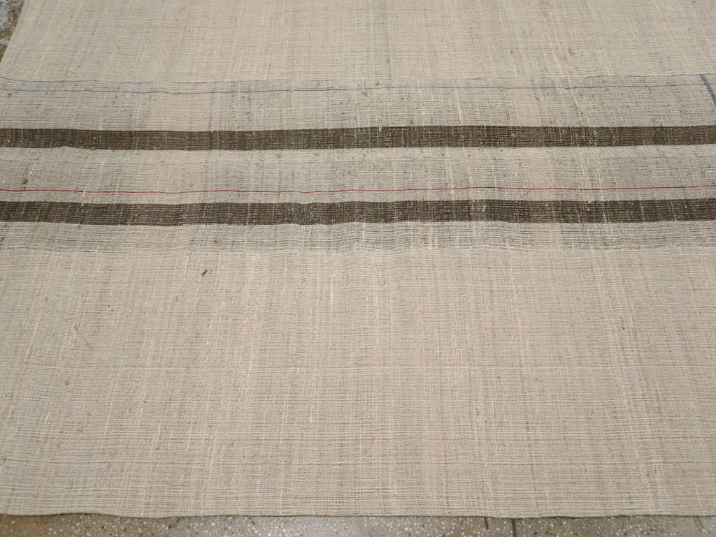 Vintage Turkish Flatweave Kilim Room Size Carpet, No.31307 - Gsblank