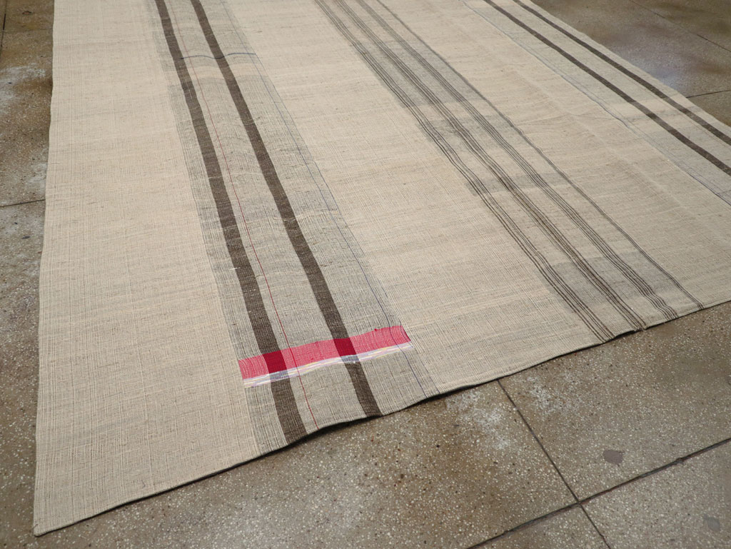 Vintage Turkish Flatweave Kilim Room Size Carpet, No.31307 - Gsblank