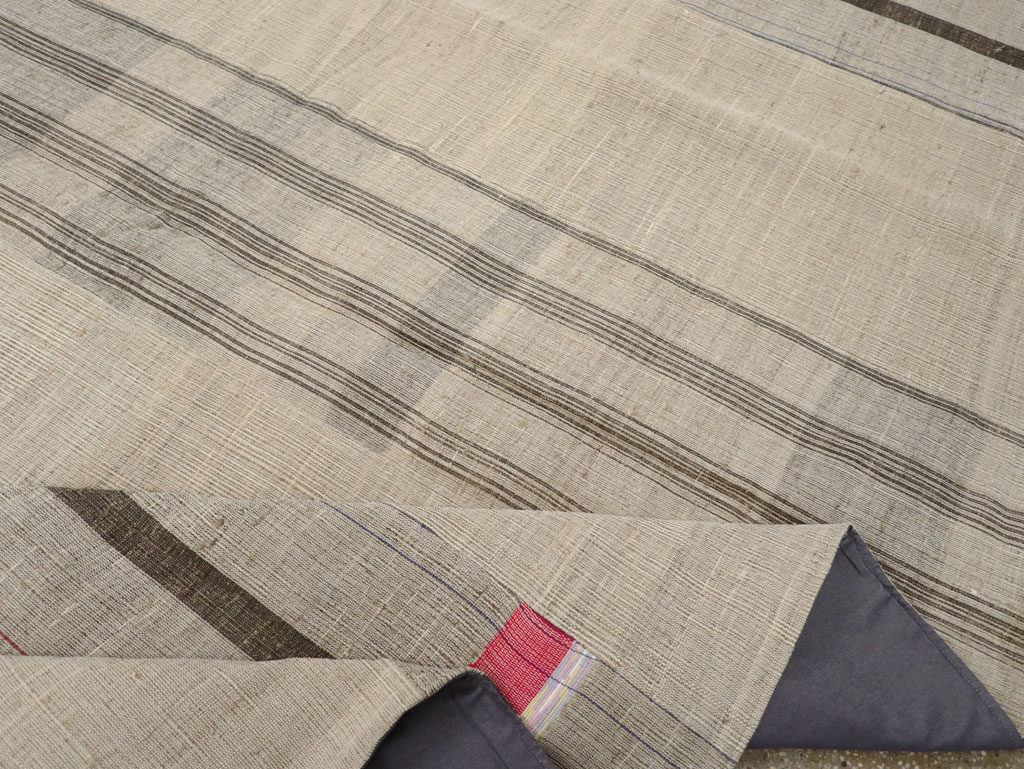 Vintage Turkish Flatweave Kilim Room Size Carpet, No.31307 - Gsblank