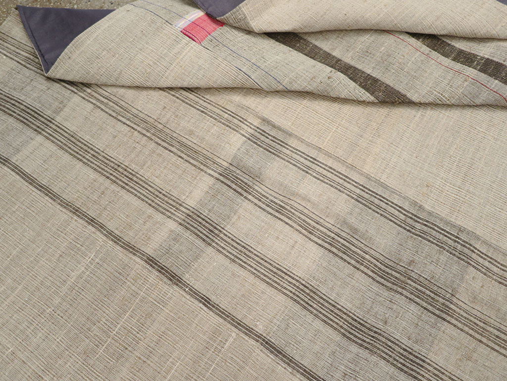 Vintage Turkish Flatweave Kilim Room Size Carpet, No.31307 - Gsblank