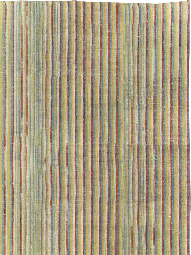 Vintage Turkish Flatweave Kilim Room Size Carpet, No.31309 - Gsblank