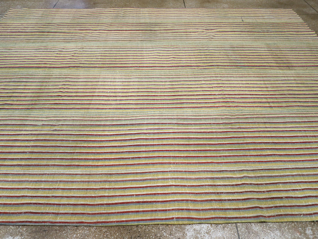 Vintage Turkish Flatweave Kilim Room Size Carpet, No.31309 - Gsblank