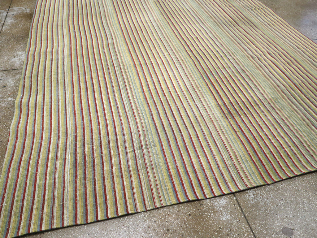 Vintage Turkish Flatweave Kilim Room Size Carpet, No.31309 - Gsblank