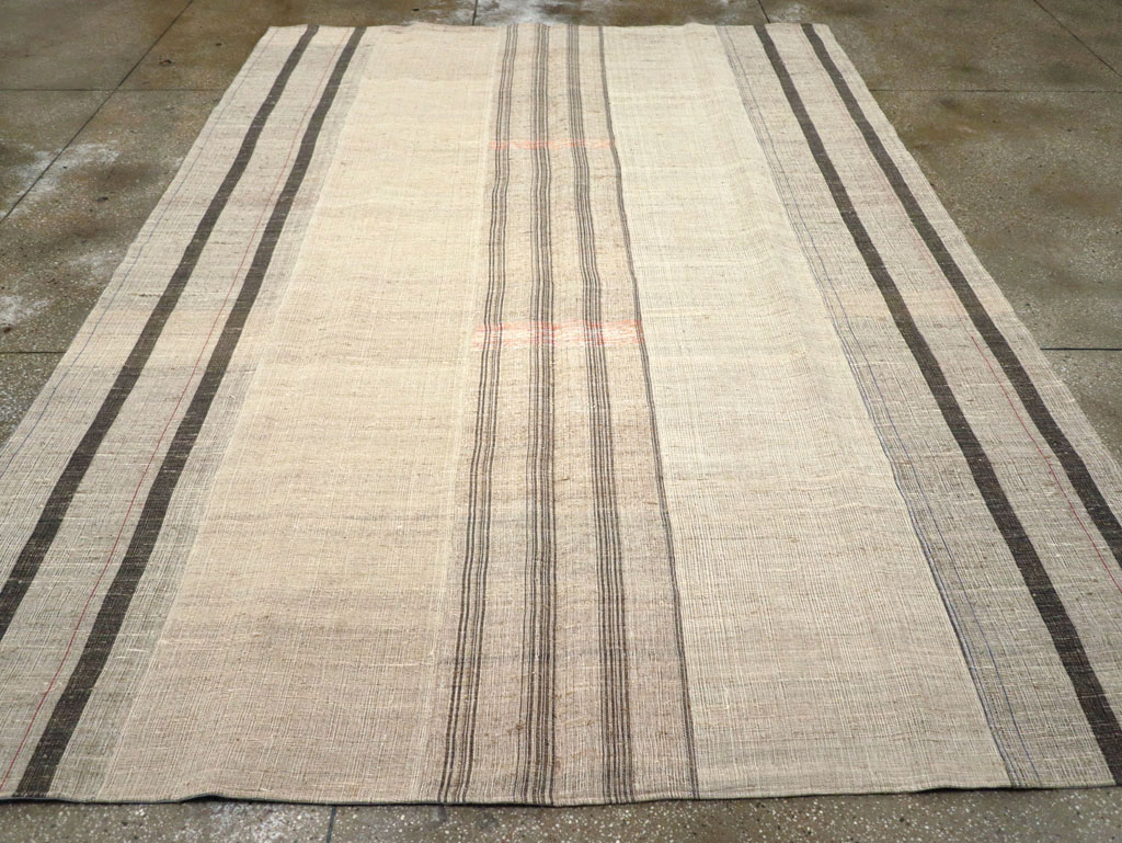 Vintage Turkish Flatweave Kilim Room Size Carpet, No.31313 - Gsblank