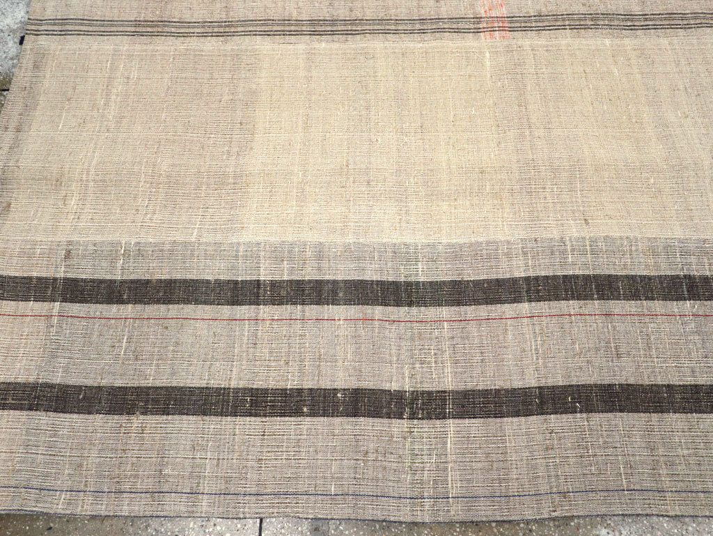 Vintage Turkish Flatweave Kilim Room Size Carpet, No.31313 - Gsblank