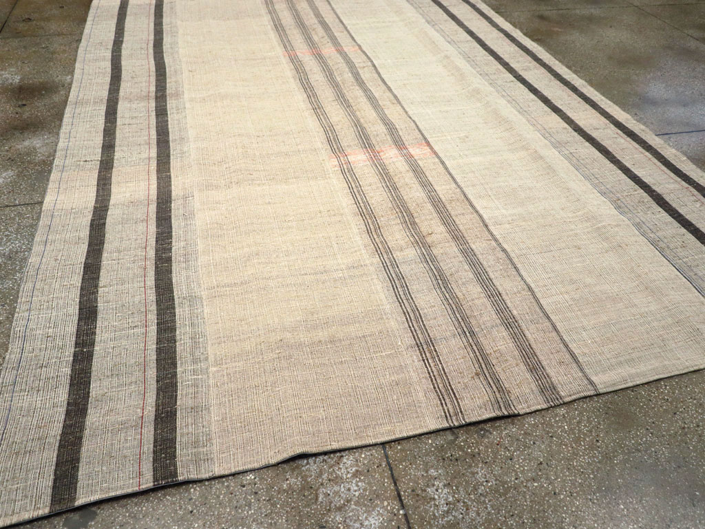 Vintage Turkish Flatweave Kilim Room Size Carpet, No.31313 - Gsblank