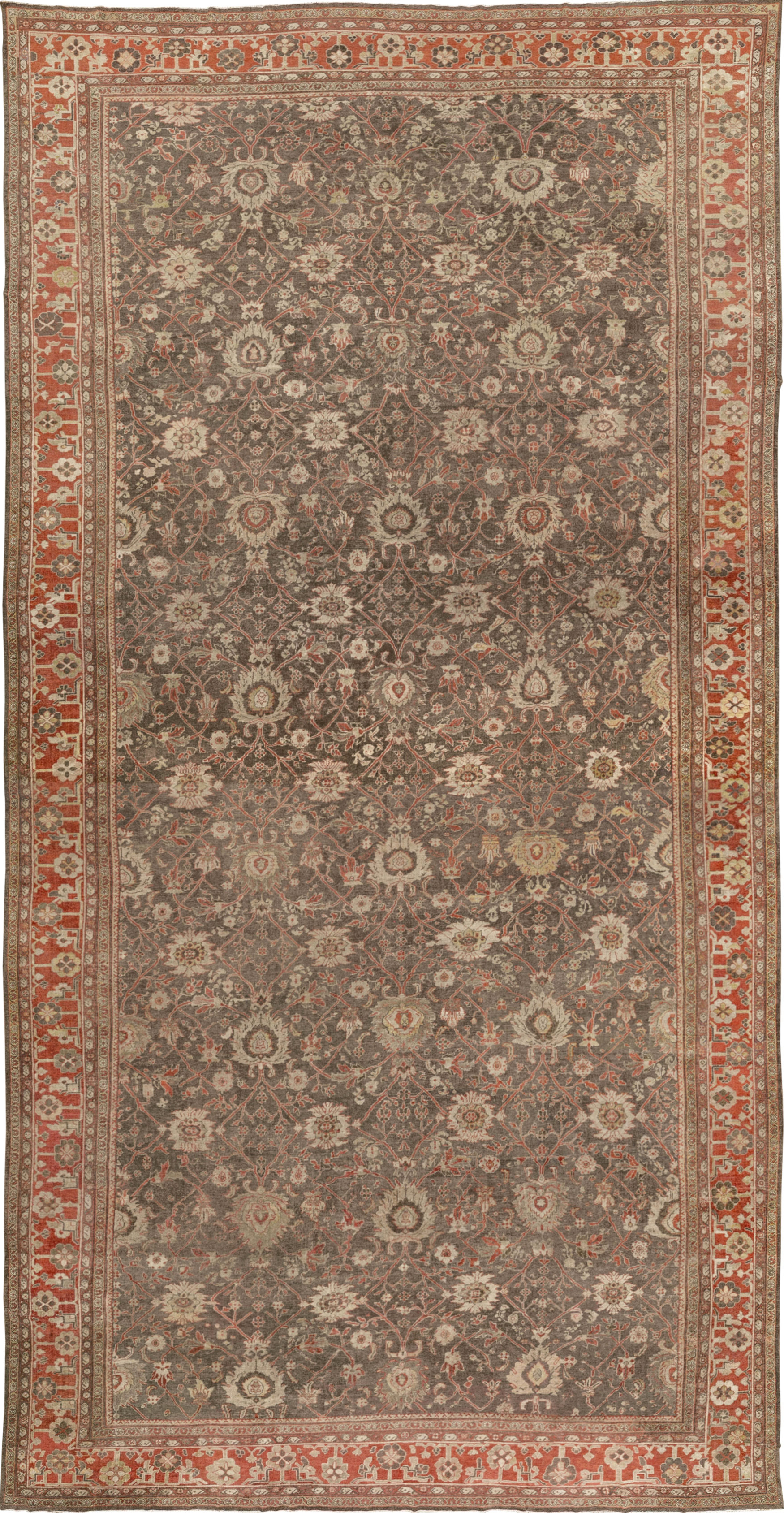 Antique Persian Mahal Oversize Carpet, No.31321 - Gsblank