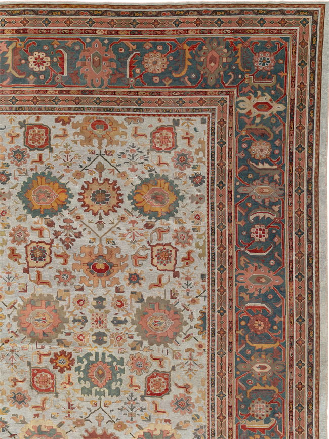 Antique Persian Mahal Oversize Carpet, No.31326 - Gsblank