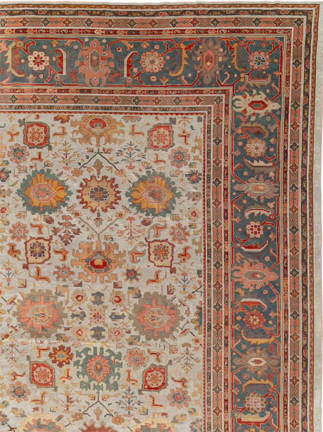 Antique European Mahal Oversize Carpet, No.31326 - Gsblank