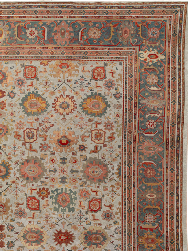 Antique Persian Mahal Oversize Carpet, No.31326 - Gsblank