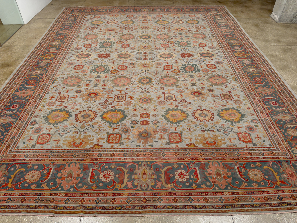 Antique European Mahal Oversize Carpet, No.31326 - Gsblank