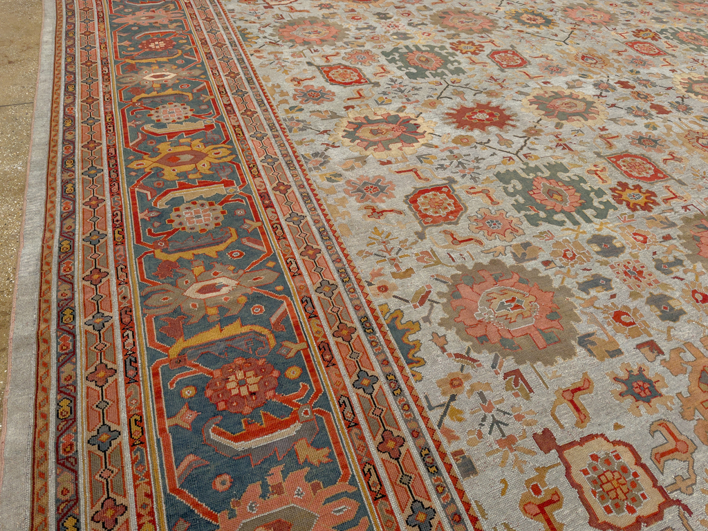 Antique European Mahal Oversize Carpet, No.31326 - Gsblank
