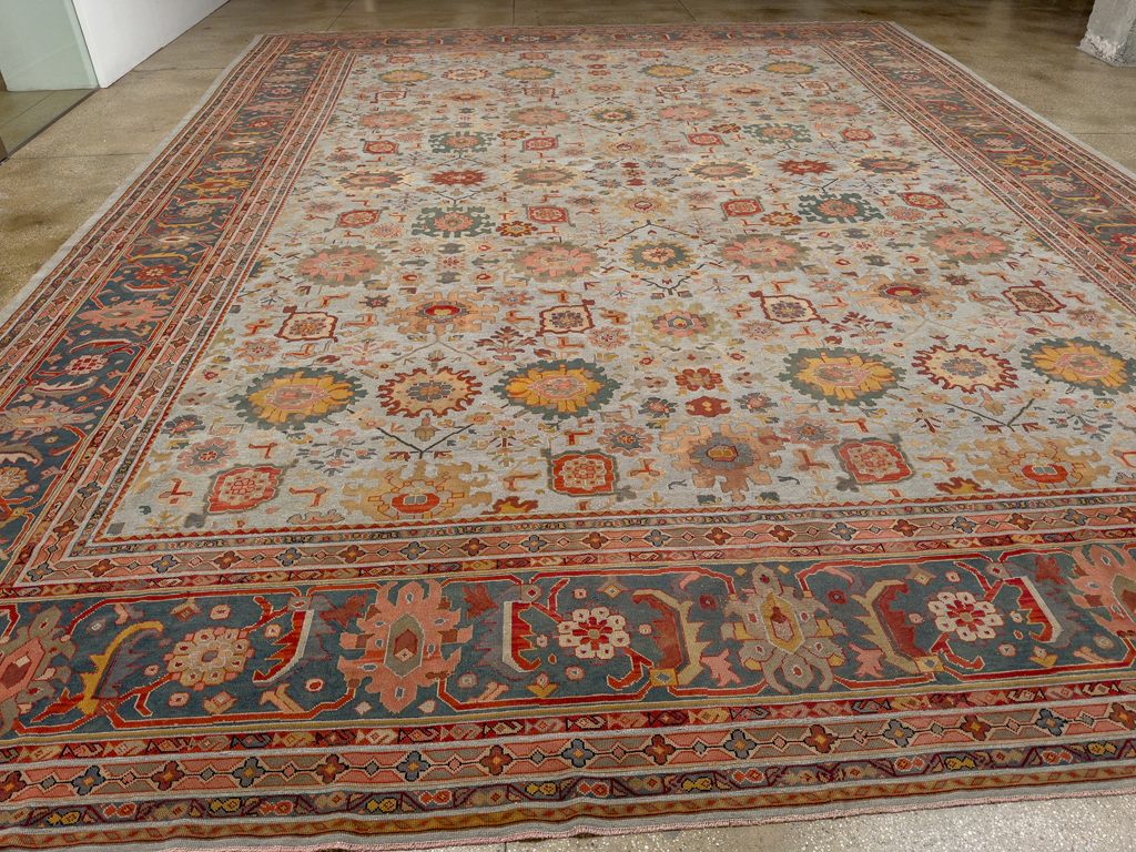 Antique Persian Mahal Oversize Carpet, No.31326 - Gsblank