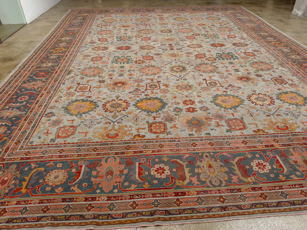 Antique European Mahal Oversize Carpet, No.31326 - Gsblank