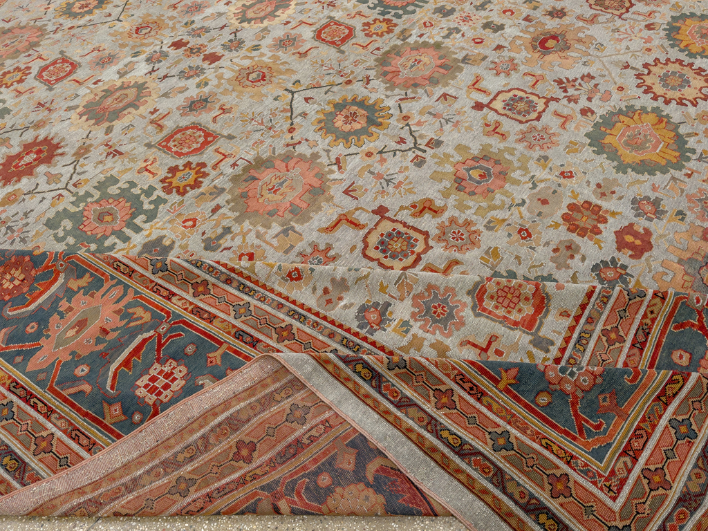 Antique European Mahal Oversize Carpet, No.31326 - Gsblank
