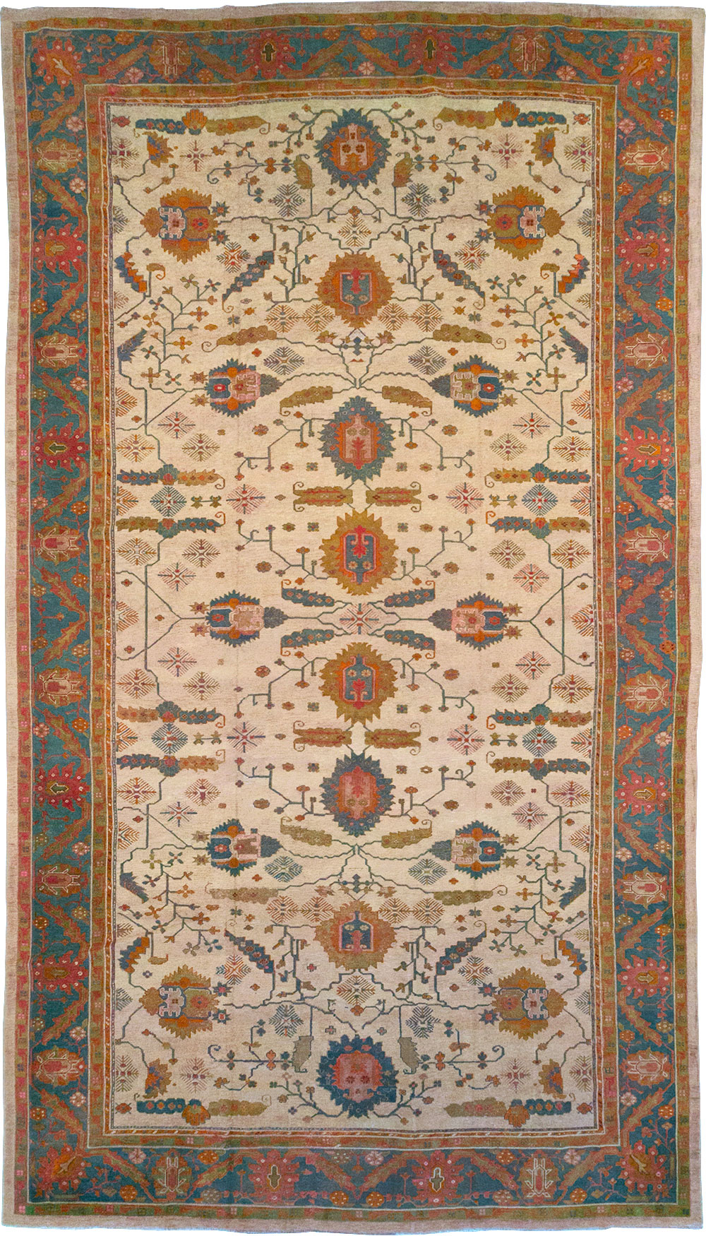Antique Turkish Oushak Oversize Carpet, No.31328 - Gsblank
