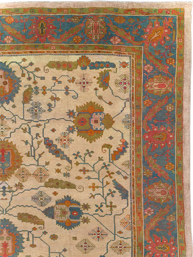 Antique Turkish Oushak Oversize Carpet, No.31328 - Gsblank