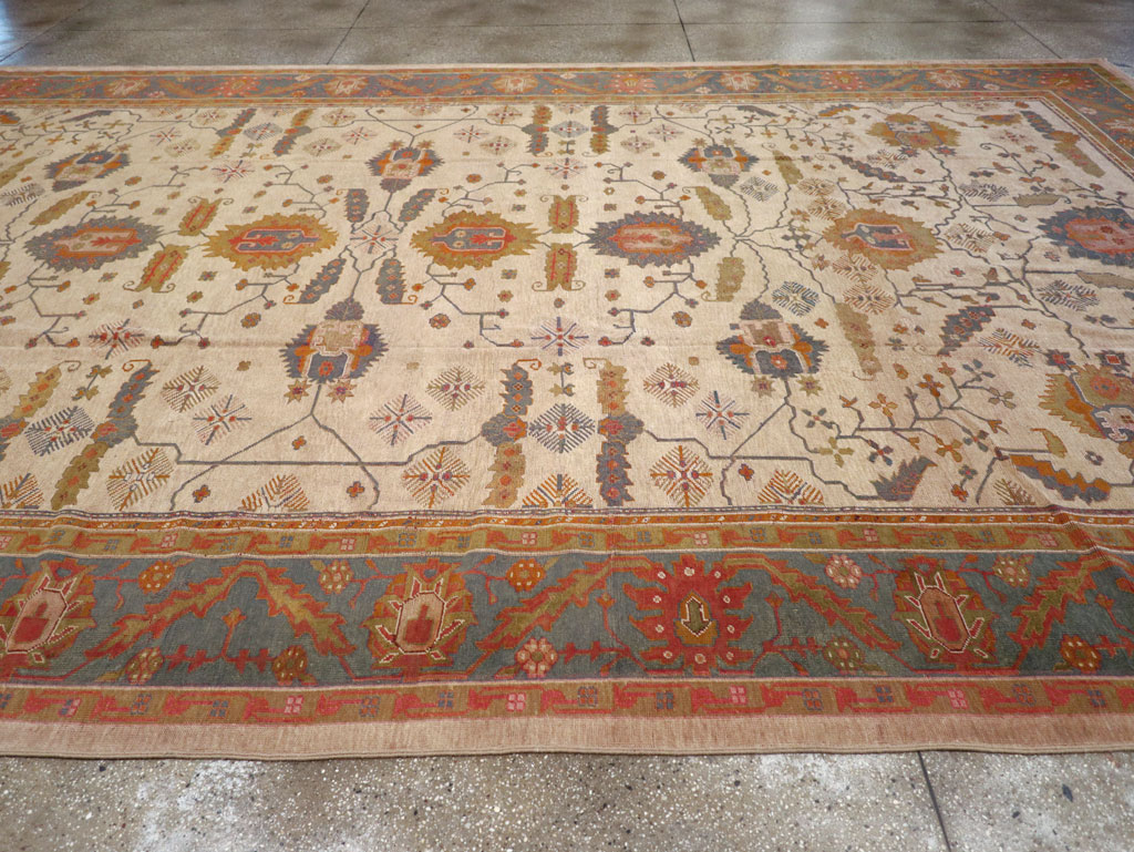 Antique Turkish Oushak Oversize Carpet, No.31328 - Gsblank